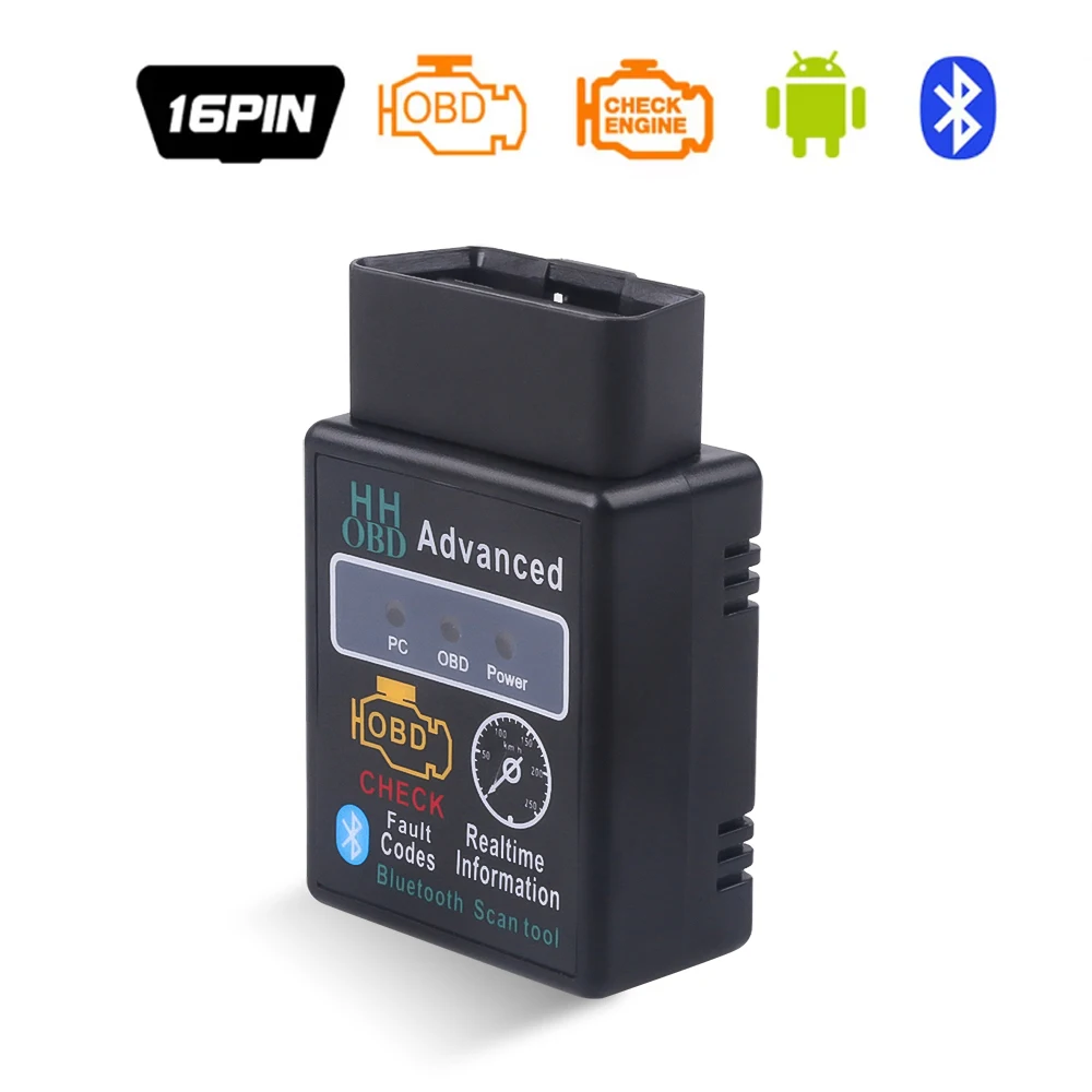 OBD2 ELM327 Bluetooth V2.1 OBDII ELM 327 WIFI V1.5 HH OBD ELM327 Bluetooth V2.1/2.1 OBD 2/II Diagnostic Tool Auto Code Scanner