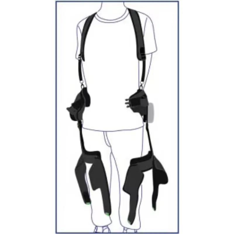 Electric assisted walker for the elderly hip and knee rehabilitation exoskeleton