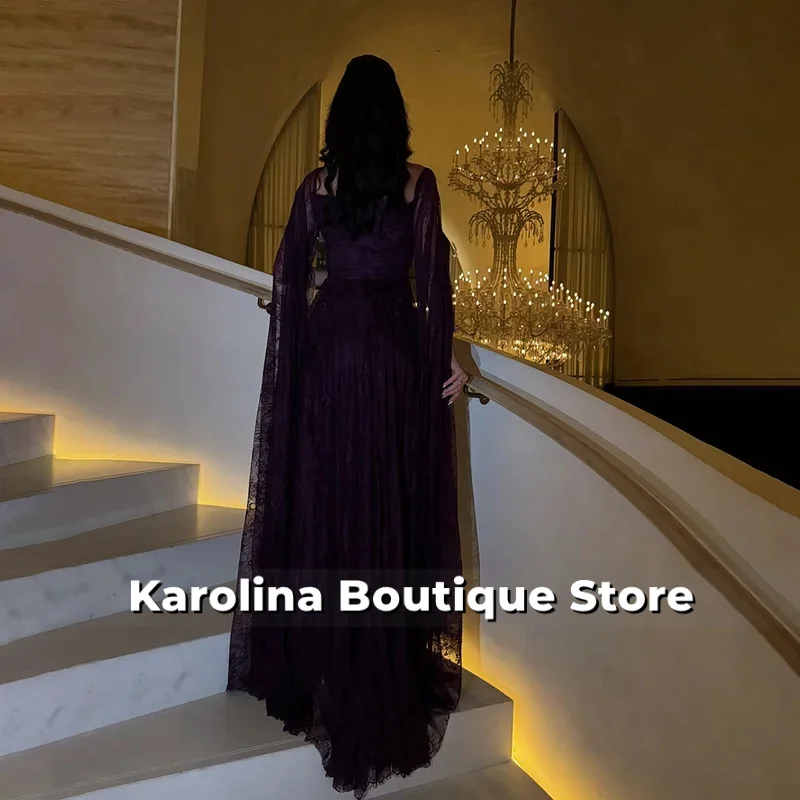 Vestido de noche morado uva, vestidos de noche personalizados con escote en forma de corazón y hombros descubiertos, vestidos de fiesta hasta el suelo de sirena de encaje