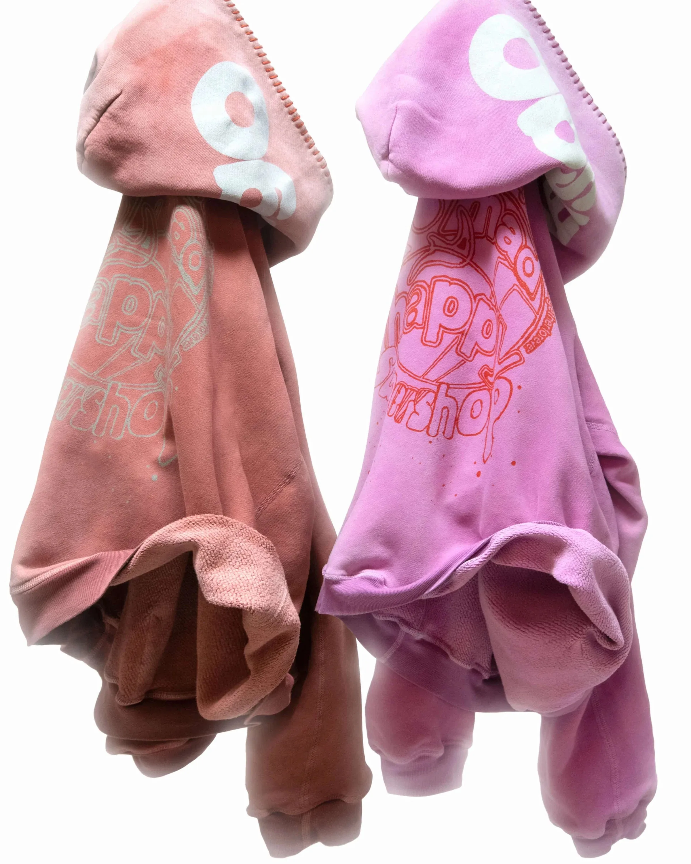 Y2K Vintage Pink Hoodie Fashion Brand Letter Printing Whip Stitch Edge Oversized Fleece Unisex Streetwear Graphic Sweatshirt