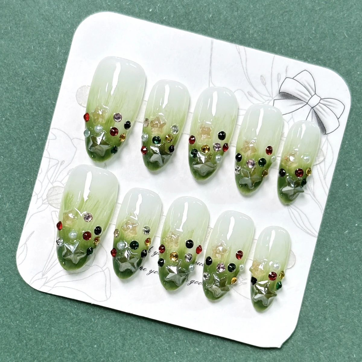 10pcs Handmade Press on Nails  - đánh giá và giá Nail Art Fake