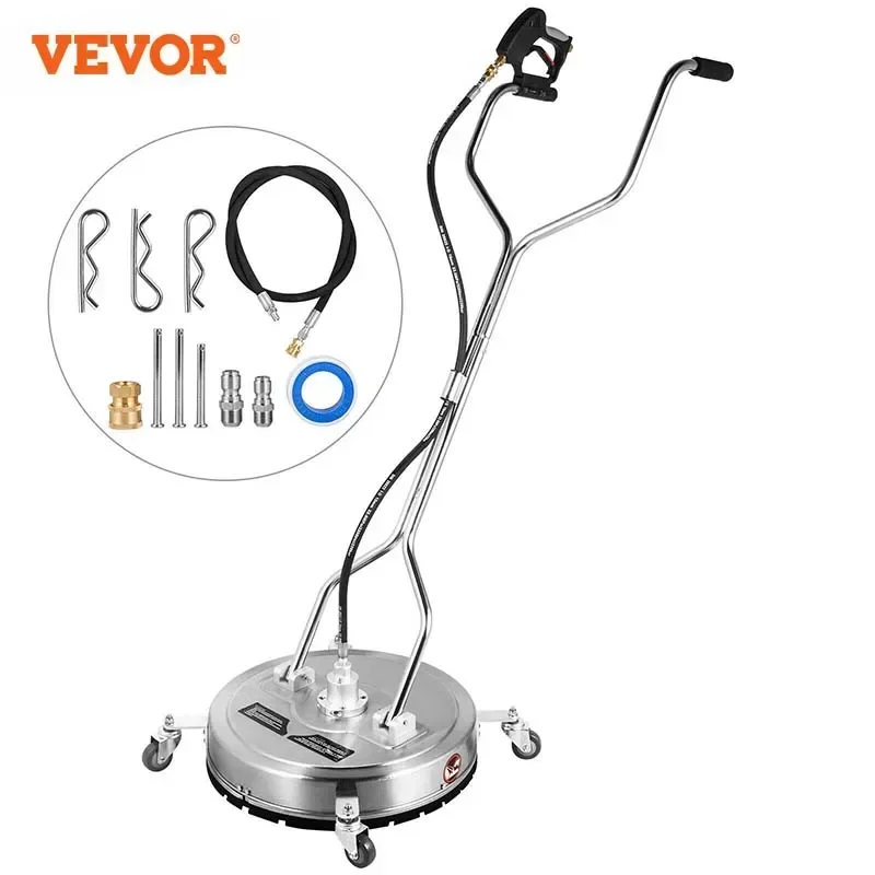 VEVOR  18 Inch Professional Pressure Washer Rotary Surface Cleaner Patio 4000psi Pressure with 3/8 Quick Connector