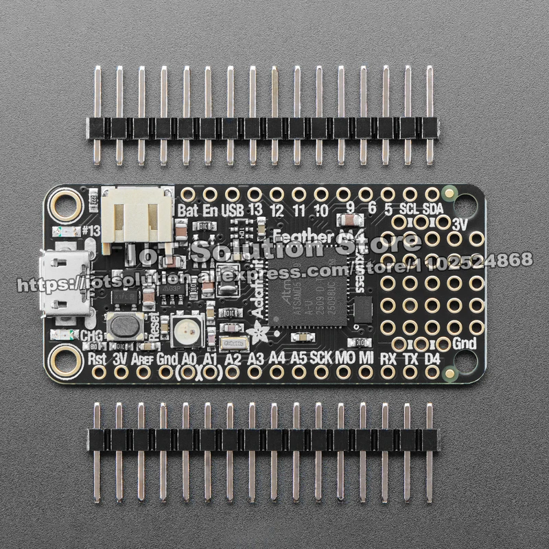 Adafruit Feather M4 Express - Featuring ATSAMD51 - ATSAMD51 Cortex M4 Product ID: 3857