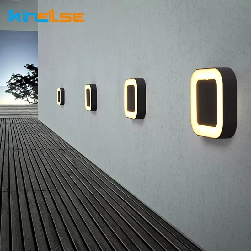 

12W Waterproof Outdoor Wall Lights IP65 Wall Sconce Lamp LED Balcony Porch Garden Corridor Exterior Villa Lighting Fixtures