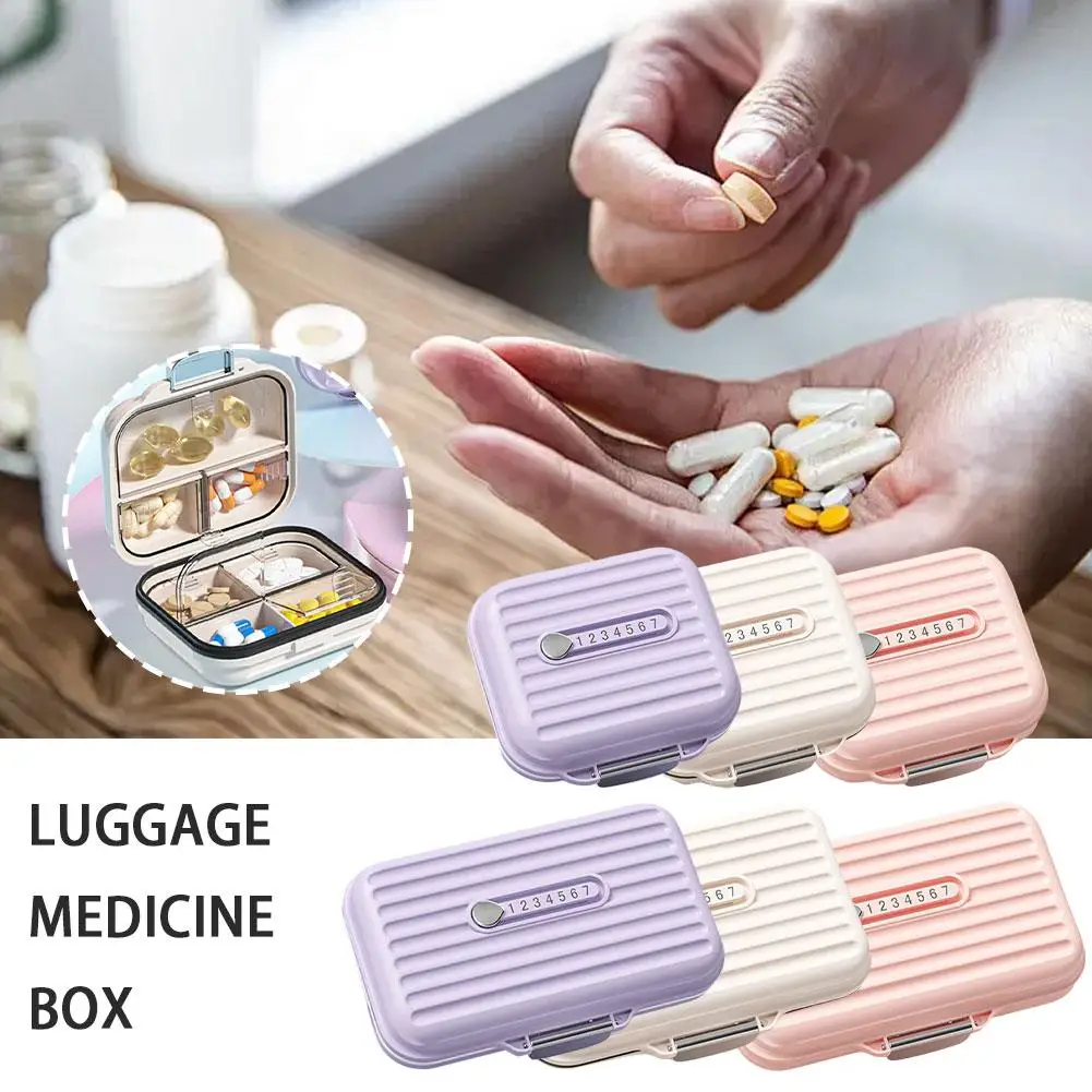 NIEUWE Mini 7 Grids Mini Draagbare Pillendoosje Wekelijkse Geneeskunde Tabletten Reisdoos Vitamine Case Pillen Opslag Container Organizer S M5J0