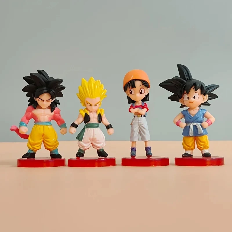 Figurki Dragon Ball Saiyan Goku Mini Anime rysunek 20 stylów zabawek modele Anim na prezent urodzinowy dla dzieci dekoracja samochodu