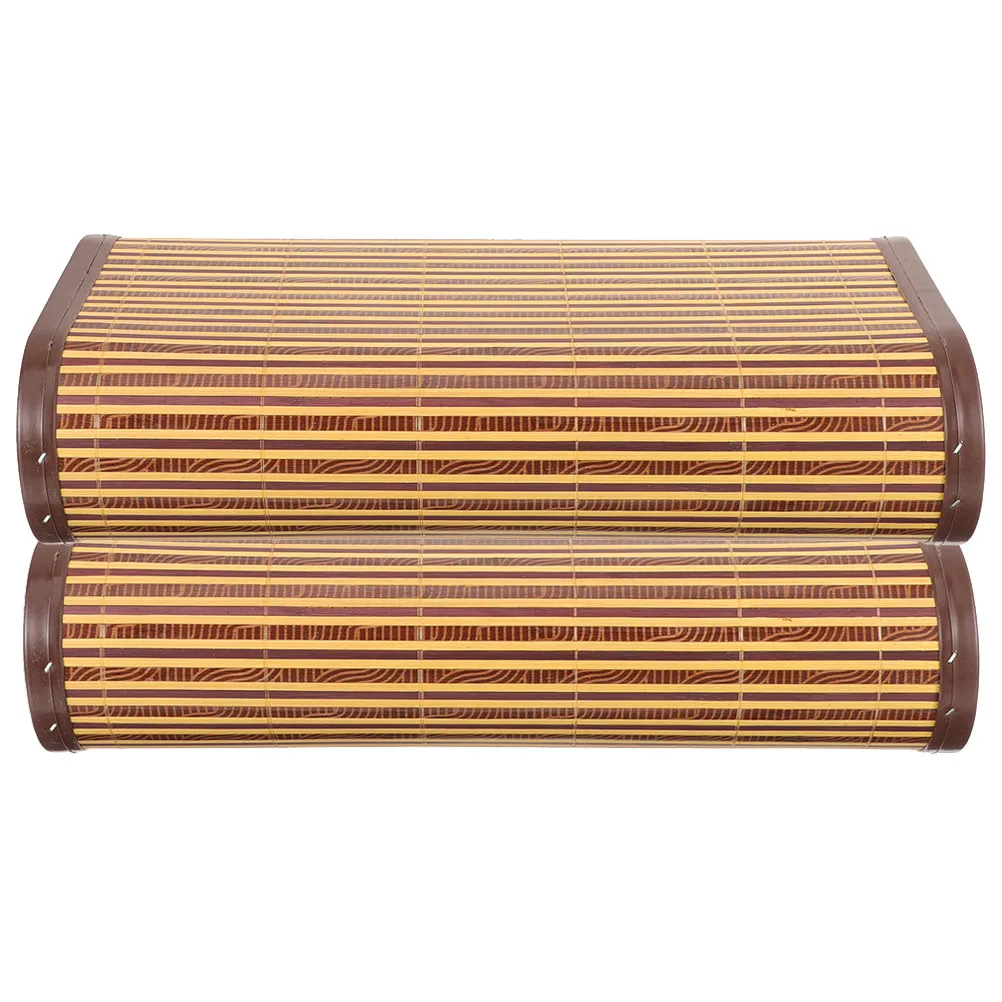 

2pcs 2 Hollow Bamboo Pillows Cooling Cylindrical Design Ergonomic Support Summer Home Textiles Easy Clean Cylinder Neck