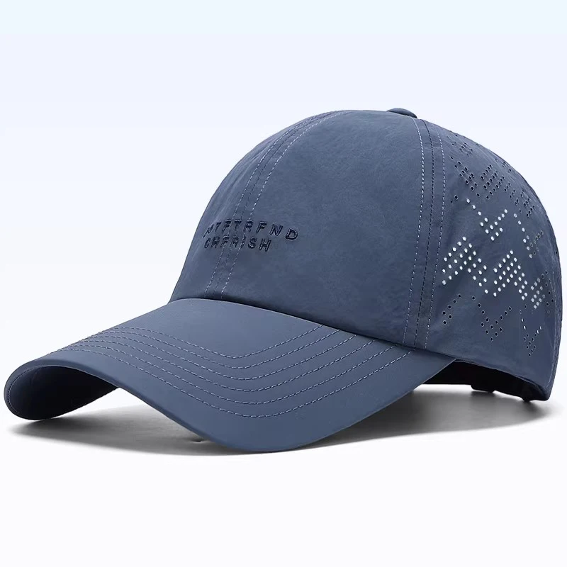 9cm Brim Thin Breathable Baseball Cap UPF50 Sunshade Waterproof Lightweight UV-Resistant Beanie Hat for Outdoor Activities