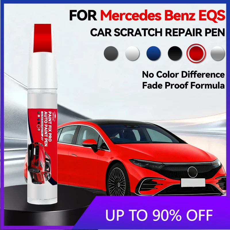 

Инструмент для ремонта лакокрасочного покрытия Mercedes-Benz EQS 1990-2026: Карандаш-корректор для удаления царапин, DIY аксессуары для авто, черный/белый, размер S
