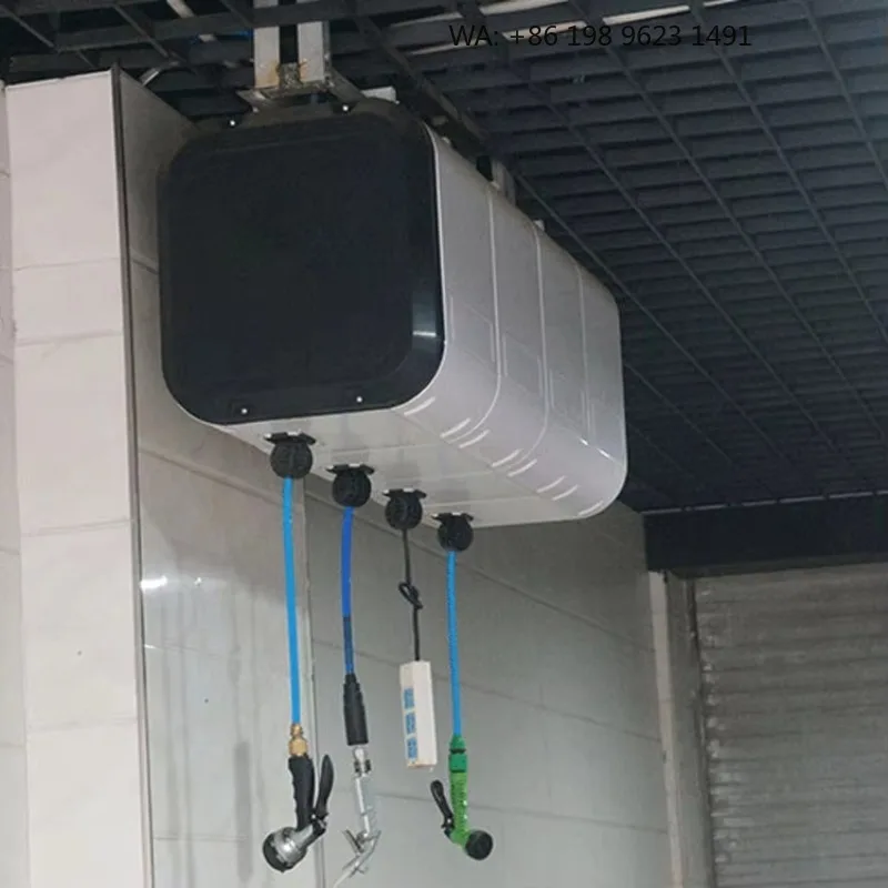 Factory Auto Retractable High Pressure Water/air/ Hose Reel Drum/box for Car Beauty 5 Combining Hose Reel Box view 4