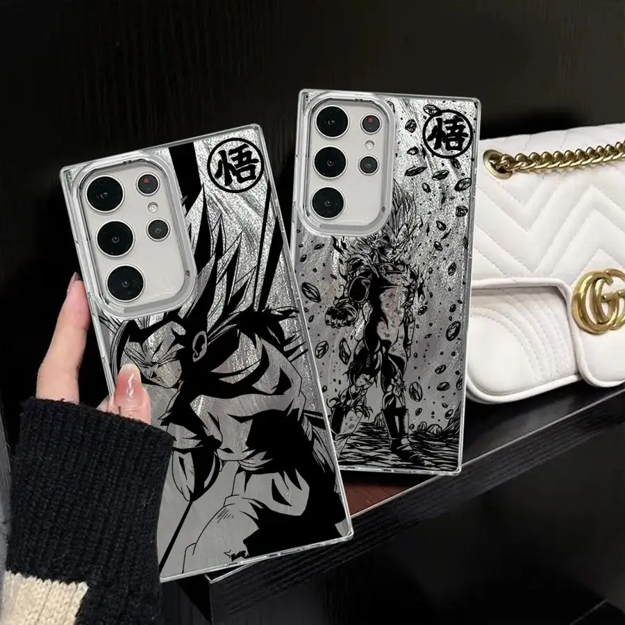 

Case for Samsung Galaxy S22 Plus S25 Ultra S20 FE S23 S20 FE S21+ S21 S24Ultra Black Soft Shell Dragons Balls Gokus