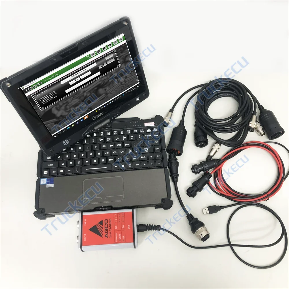 getac Laptop for AGCO FenDias FENDT for Challenger FELLA Tractors Diagnostic Tool Canbus 2x4 EDT Electronic Diagnostic Tool