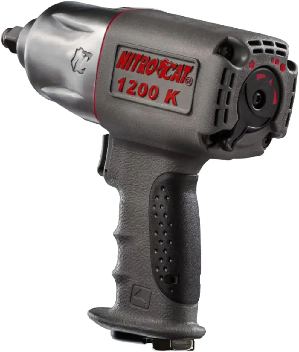 Power Tools 1200-K 1/2-Inch Nitrocat Composite Twin Clutch Impact Wrench 1295ft-lbs