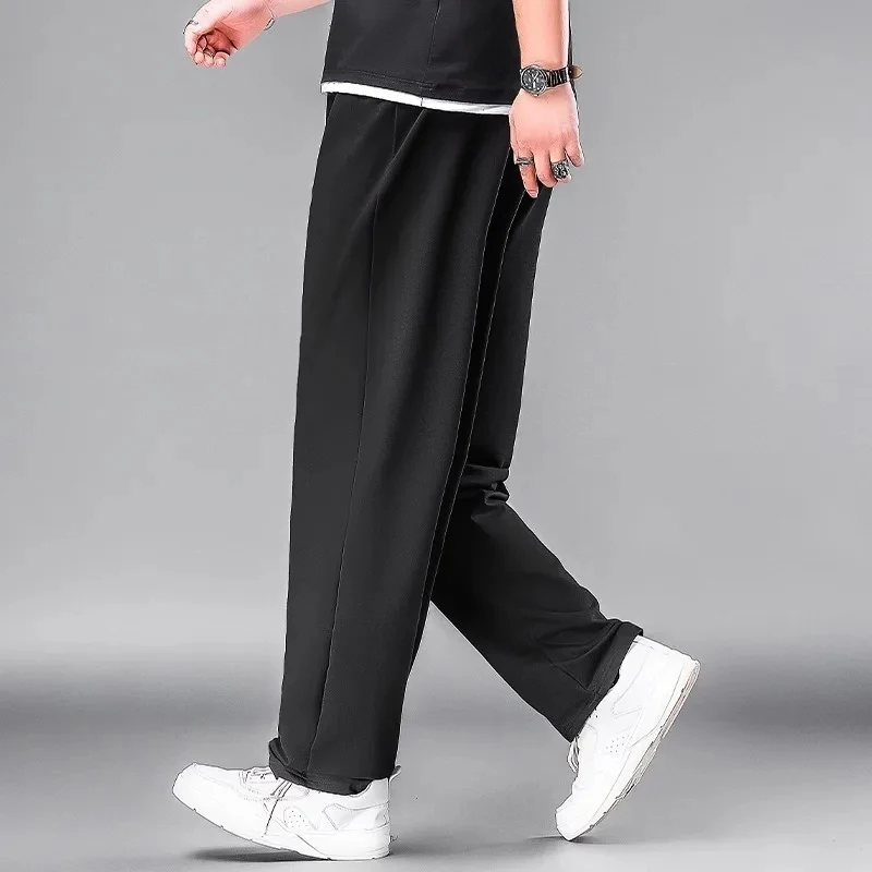 Plus Size Men Black Long Pants Autumn Winter Sport Casual Pants 4XL 5XL 6XL 7XL 100-200kg Loose Trousers Big Size Men Clothing view 4