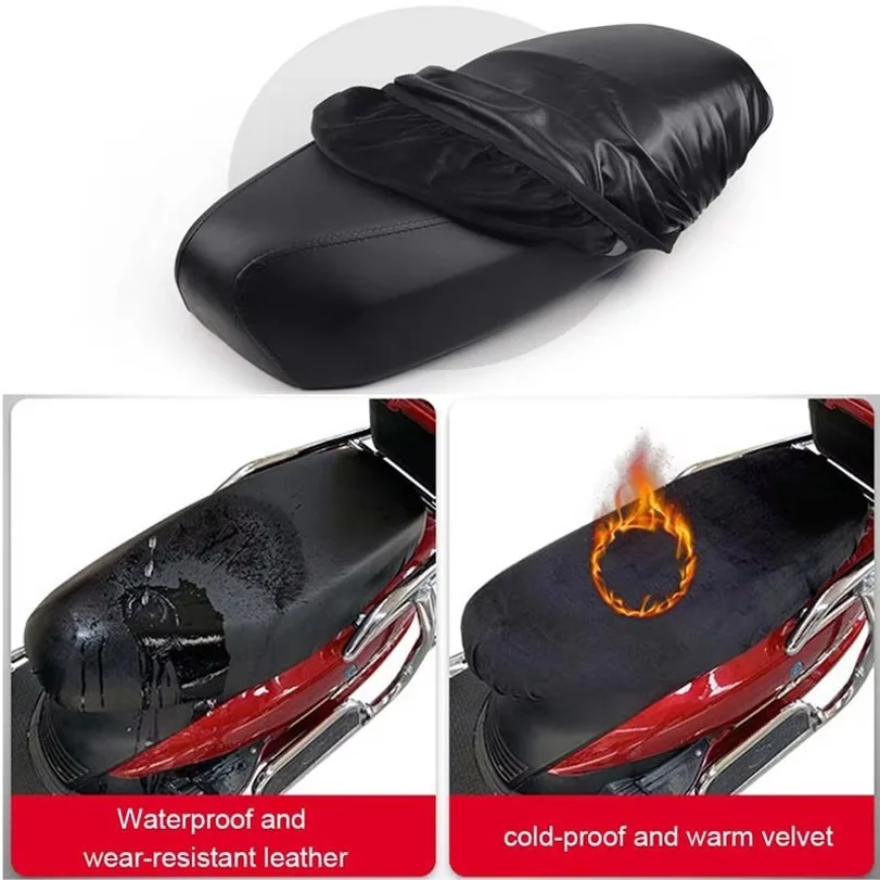 Motorcycle Seat Covers Protector Autocycle Seat Cushion Waterproof Pu Leather Anti Scratch Cover Mats For Motor Electric Scooter
