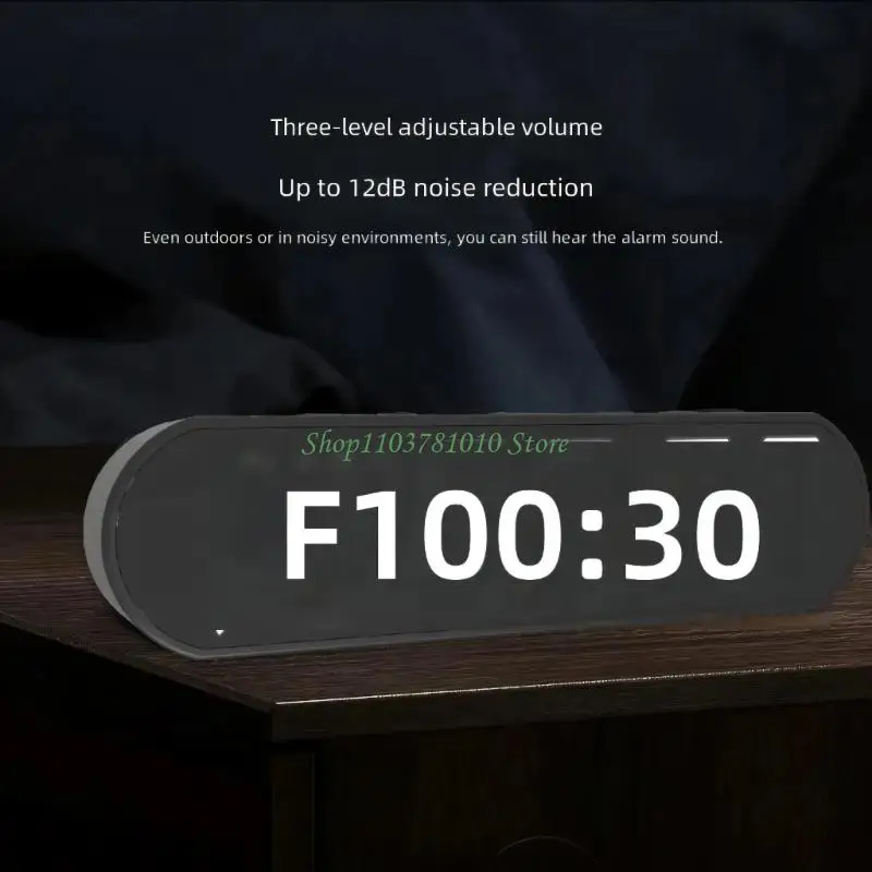 U55D Gym Timer, Interval Clock with Clear LED, Crossfits Timer Countdown/Up Stop Watch, Wall Workout Timer with Remote for Gym