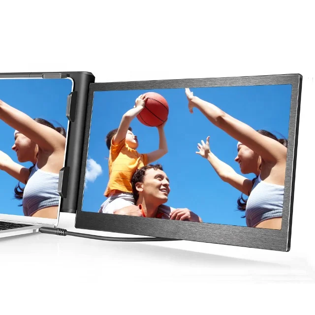 H1 Plus Monitor-Bildschirm-Extender, Dual-Laptop-Monitor-Bildschirm für Laptops, tragbarer erweiterter Laptop-Bildschirm