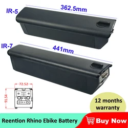 Reention Rhino E-bike Battery 48V 10.4Ah 14Ah 52V 17.5Ah for Himo C26 Snapcycle R1 Electric Fat  LIGHTNING Ride 1Up  700 Series