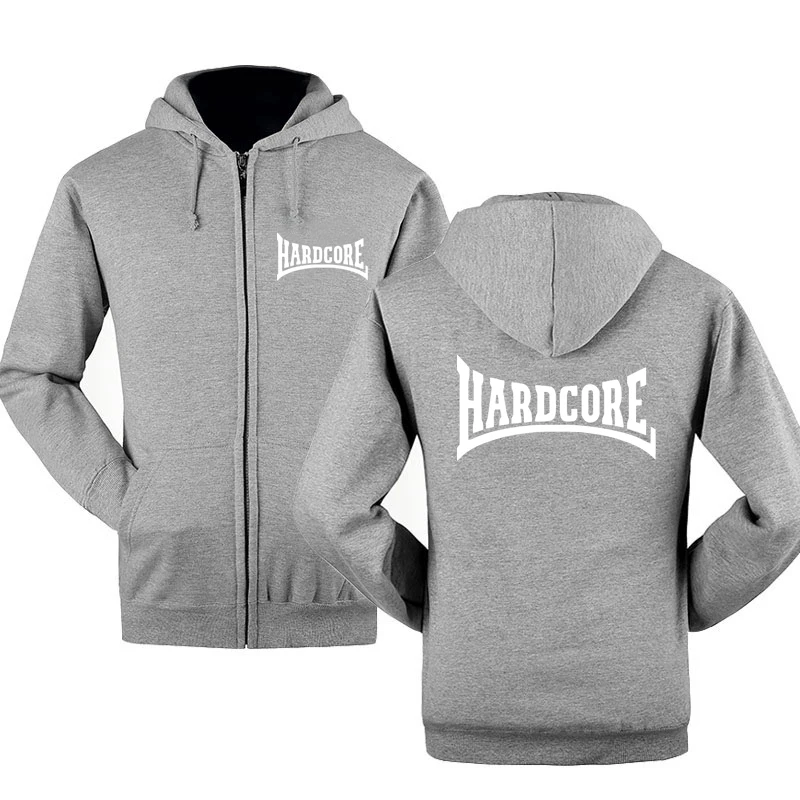 Spring Autumn Sweatshirt Hardcore Ma1 Bomber Print Hoodies Men Streetwear Fleece Zipper Hooded Jacket Hip Hop Harajuku Tracksuit