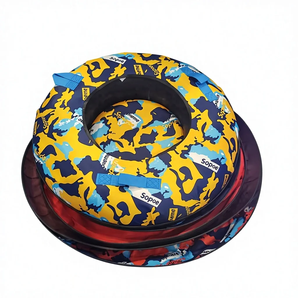 Thickened Wear-resistant Ski Ring for Dry Snow Slide Commercial Amusement Equipment Rainbow Slide Inflatable Ski Ring