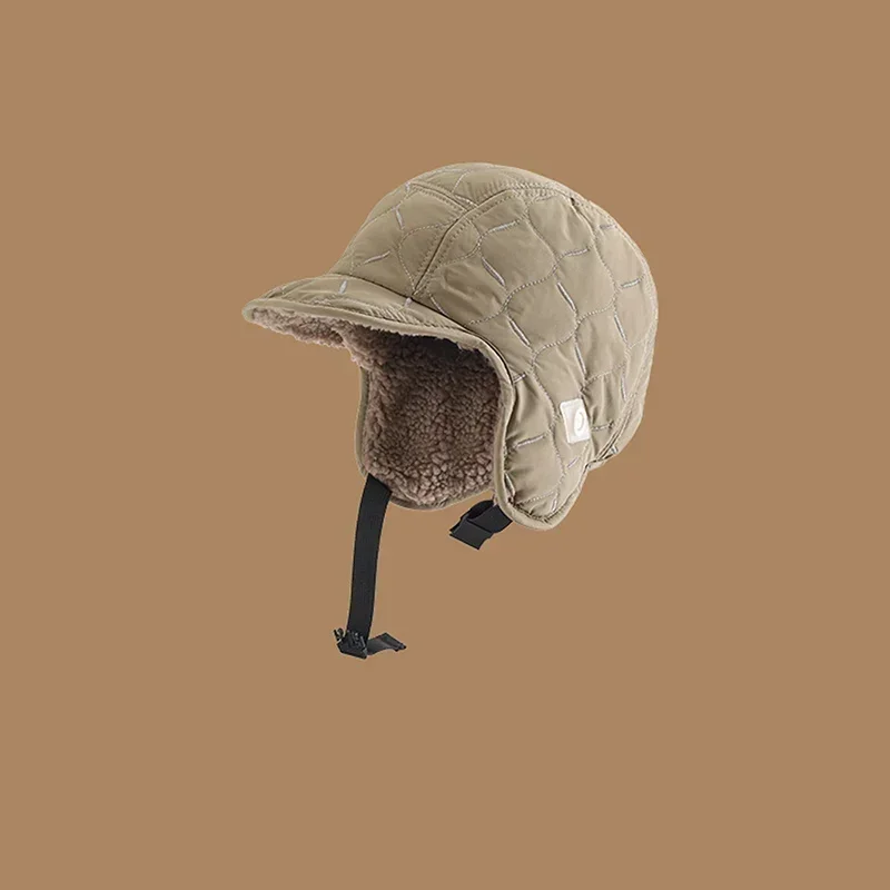 Winter Men Women Trapper Aviator Trooper Earflap Warm Waterproof Ski Down Hat Bomber Cap Ear Protectors Hats Reversible Wearable