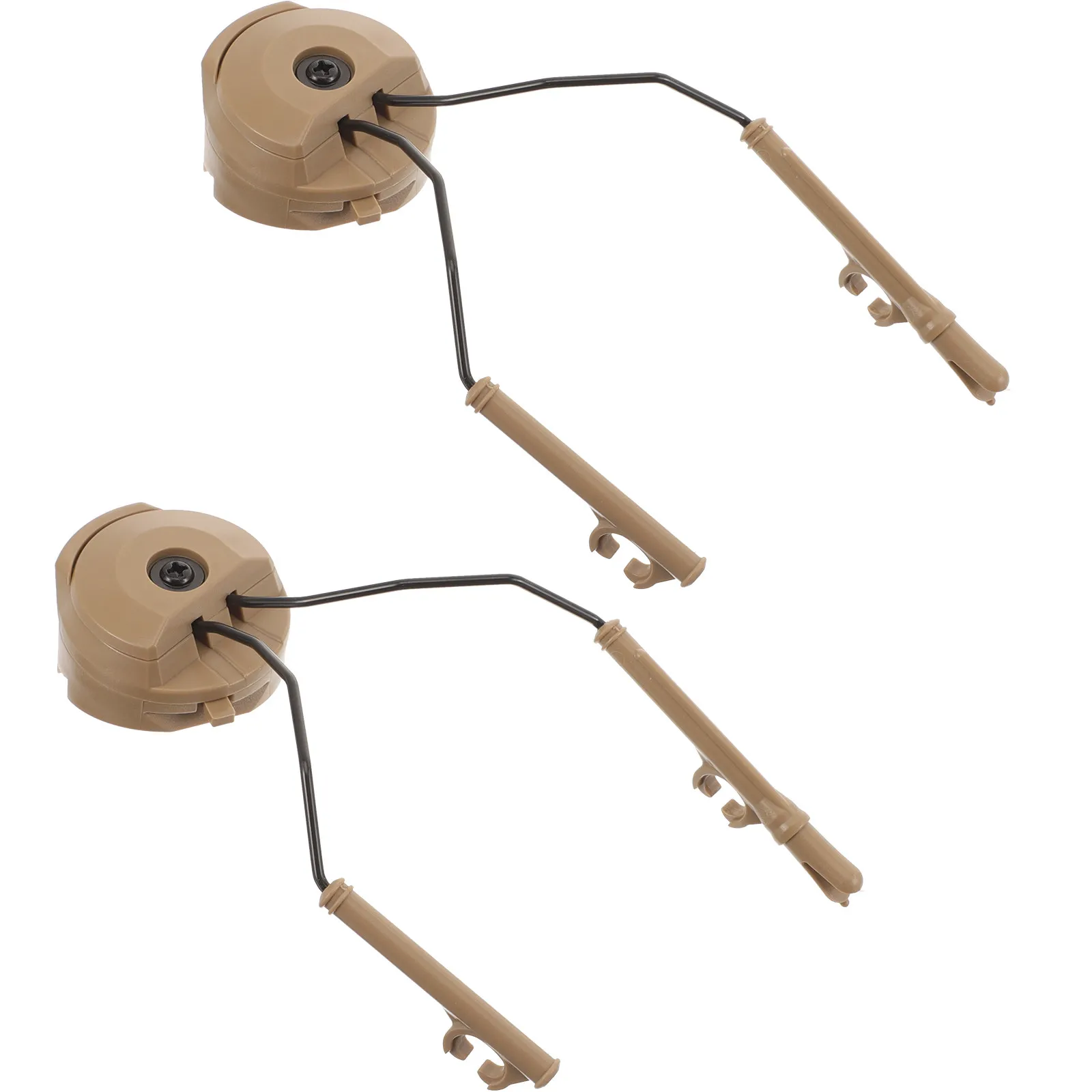 1Pair Multifunctional Rail Headphone Holder Adapter Desktop Suspended Rack Outdoor Use Portable Headphone Storage