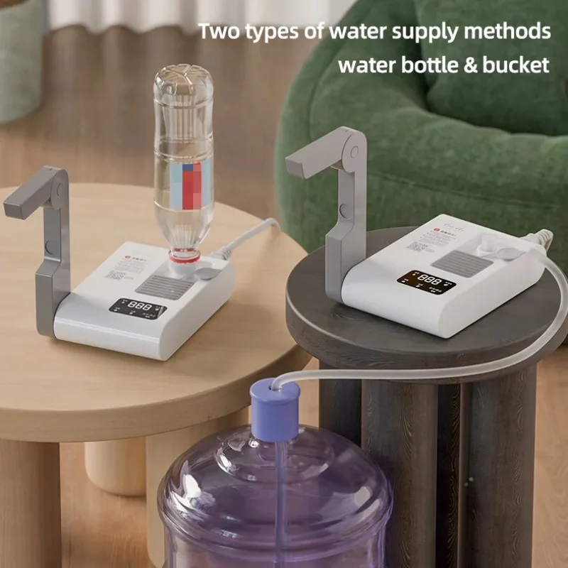 Portable Foldable Instant‑Hot‑Water Dispenser, Desktop Pump‑Driven Boiler for Gallon‑Size Drinking‑Bottle