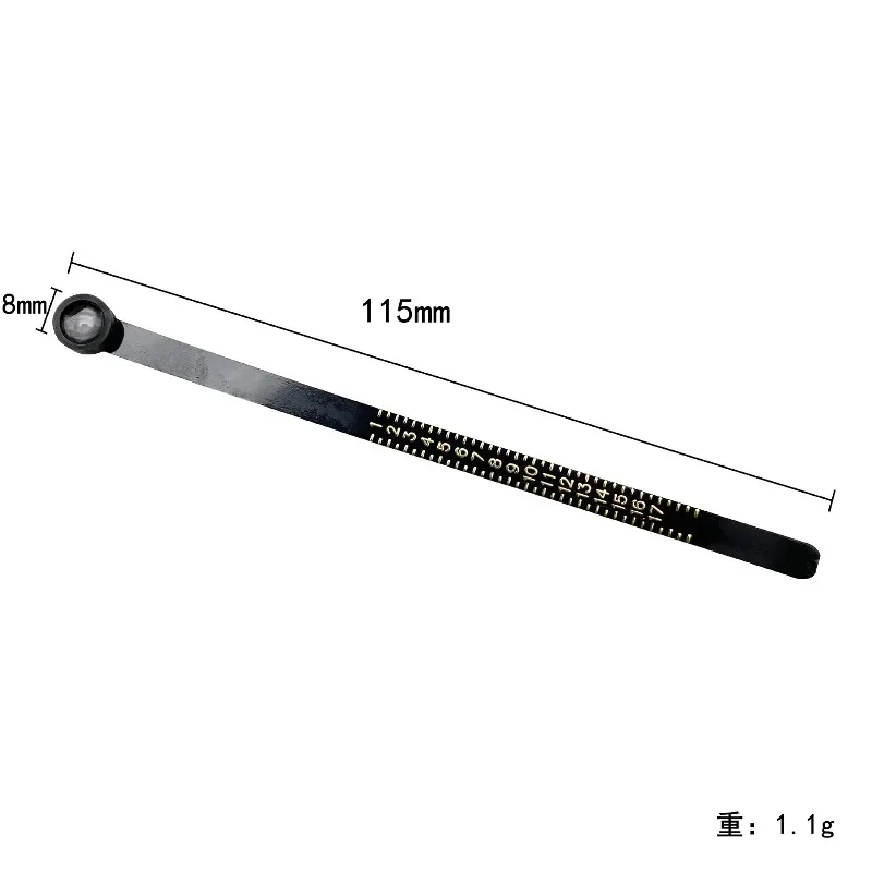 Ring with magnifying glass Measurement Ring with ring Flexible ruler Plastic size ring Size Filter Ring ruler image 5