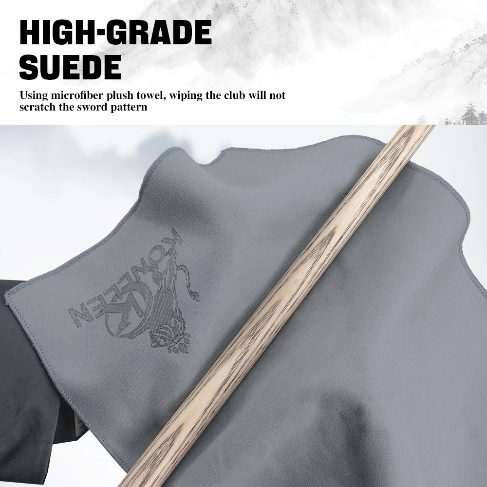 KONLLEN Pool Cue Shaft Cleaning Towel Multi-Function Polished Rod Wiping Cloth Snooker Cue Suede Towel Billiards Accessories