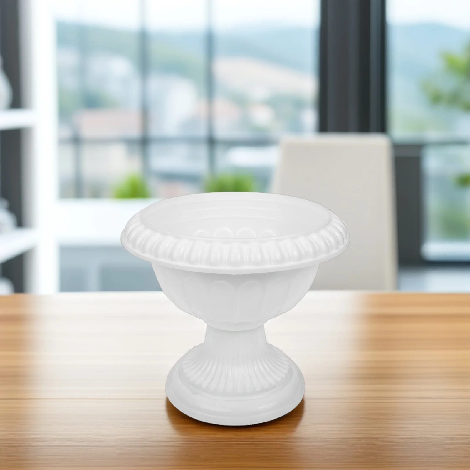 

4 Pcs European Style Flower Pot Front Door Flowerpot Urn Decoration Urns Planter Plastic Garden