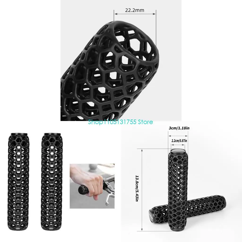 

K0EF Honeycomb Pattern Bike Grip 3D Printed Resins Grip Enhances Grip Comfortable Ergonomic Cycling Gear