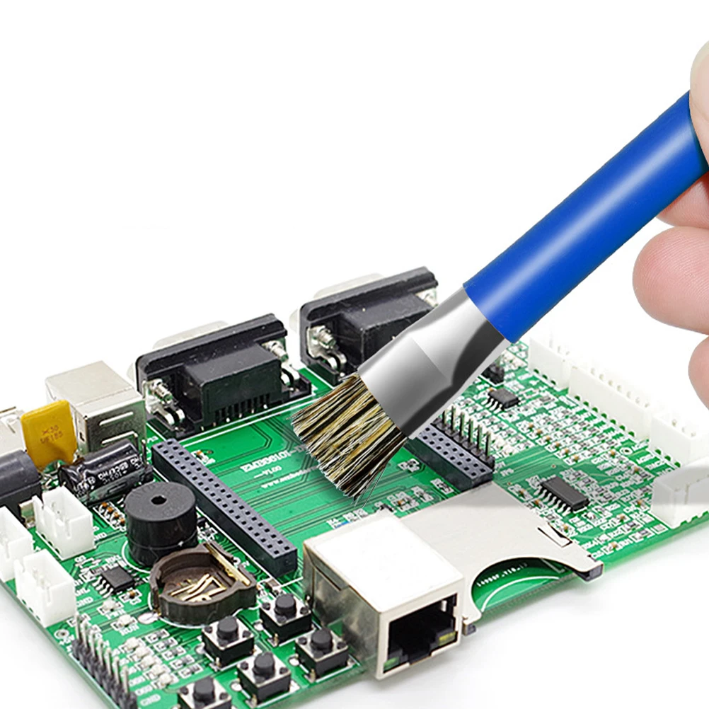 

2pcs Motherboard Cleaning Brush Dual Head Antistatic Electronic Tool For Phone Pcb Dust Removal Double Sided Keyboard Cleaner