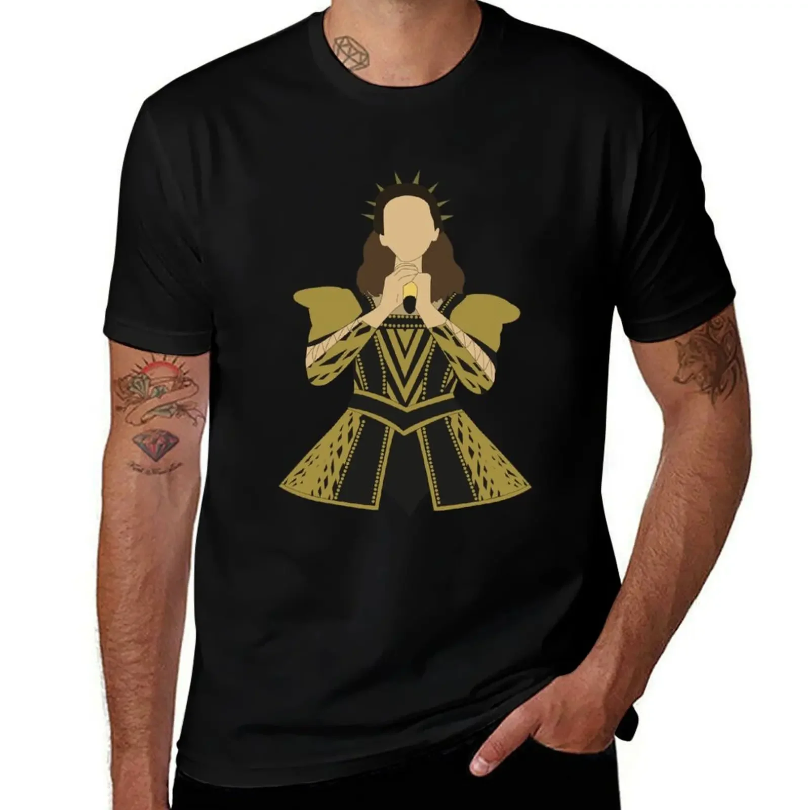 Lauren Drew - Catherine of Aragon Six the Musical Digital Drawing T-Shirt customizeds aesthetic clothes tshirts for men