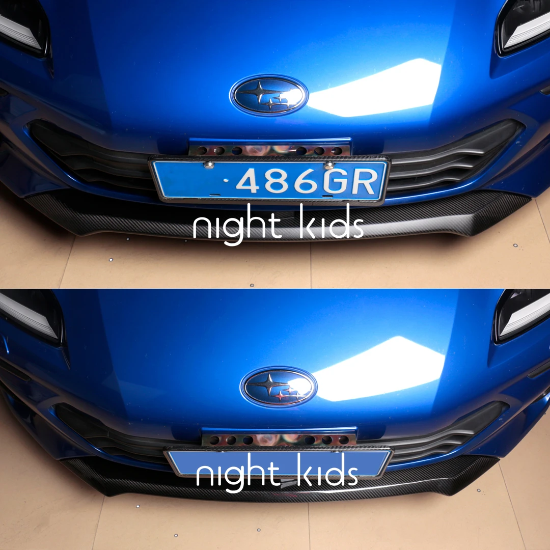 Night Kids for 2022-2025 Subaru BRZ modified OEM-style carbon fiber front lip, ZD8BRZ dry carbon OEM front lip.