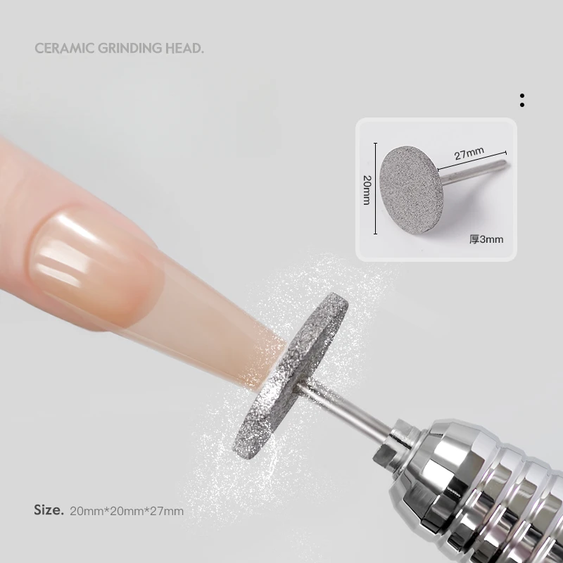 Bit de disco para pele morta, Calo elsamtrico Foot File, Eixo removedor de calos para Nail Salon, cabea de moagem