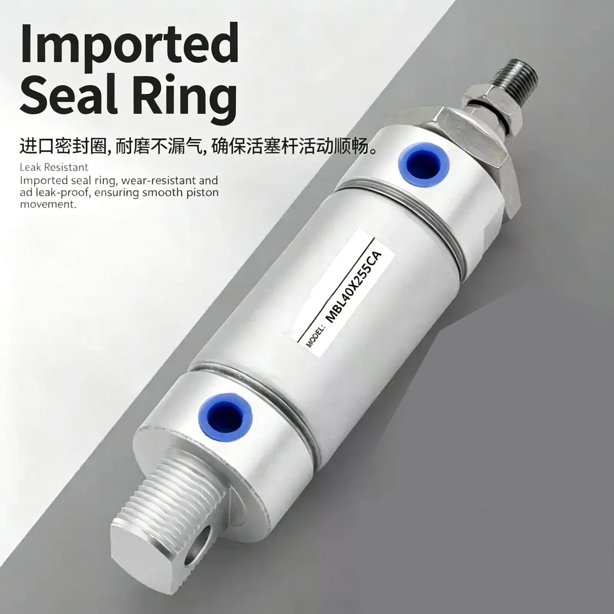 Small Pneumatic Cylinders MBL Series Pneumatic Actuator Aluminum Alloy MBL Bore 20/25/32/40/50/63mm Stroke25-500mm With Magnet