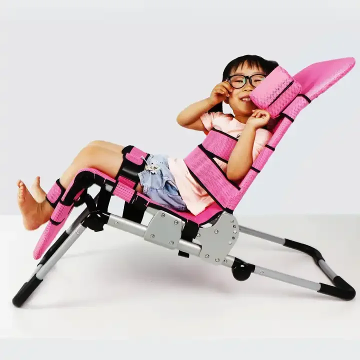 Hot-selling bathroom cerebral palsy wheelchair CP pediatric baby shower adjustable reclining child bath chair view 3