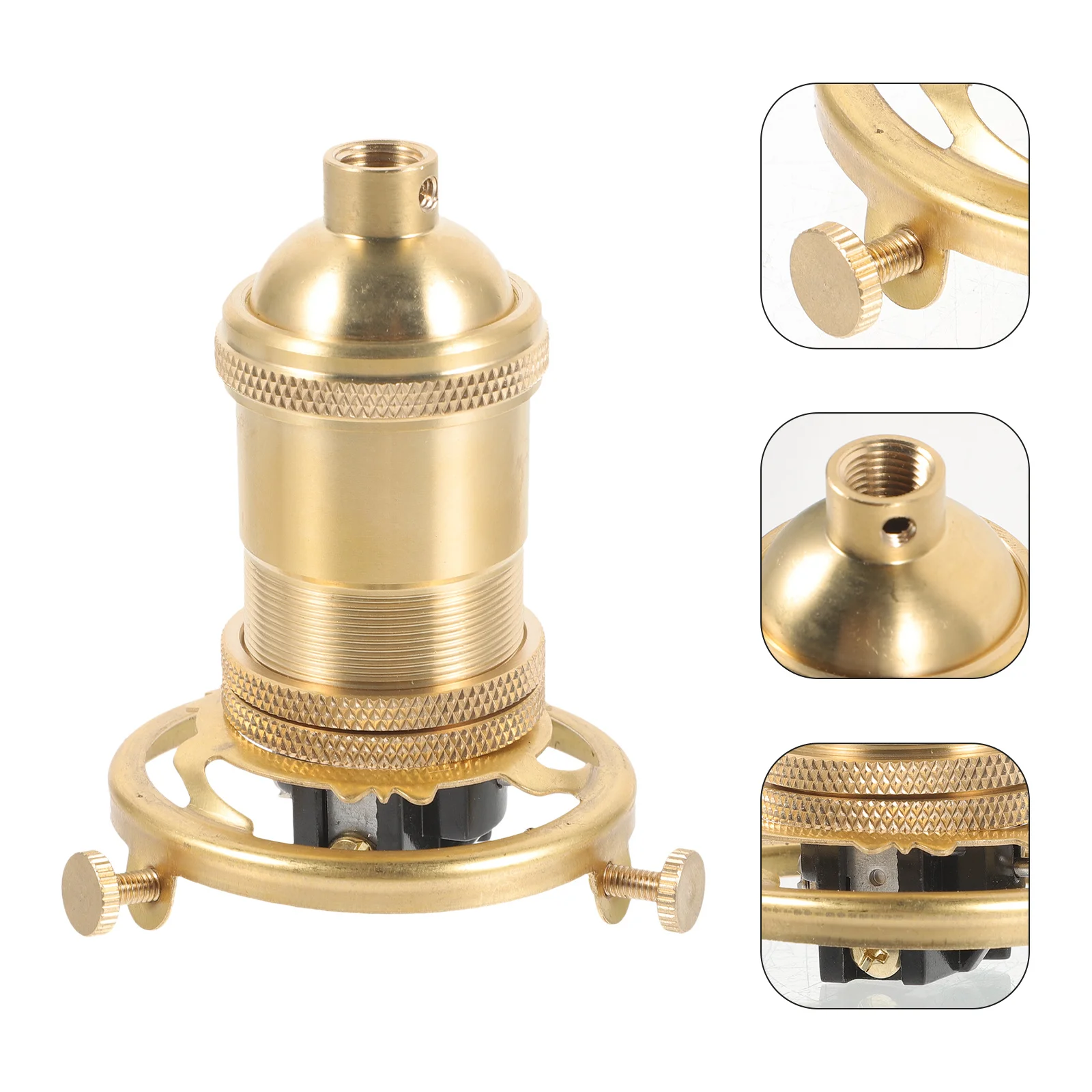 

Light Socket E27 E26 Outdoor Rust Resistant Bulb Holder Base Vintage Style Stable Lamp Socket Holder for Repair