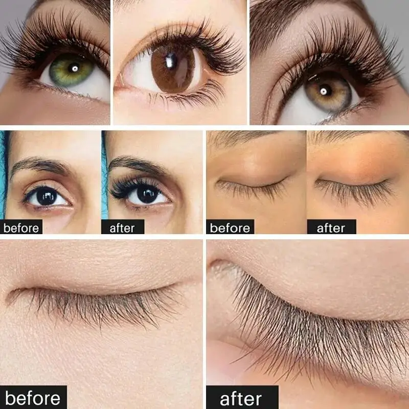 Soro de crescimento rápido das pestanas, Natural Eyelash Enhancer, Longer Fuller, Cílios mais grossos, Produtos de tratamento, Eye Care, Maquiagem coreana, 7 dias