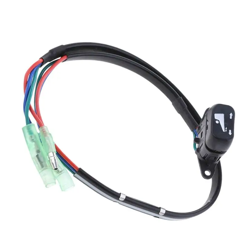 M93K-1 Piece Outboard Remote Control Power Trim&Tilt Switch Black Replacement For