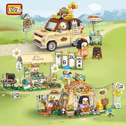 New LOZ Building Block MINI Party Games Tents Canopies Camping Coffee Cart Street View Decoration Model Children's Toy Girl Gift
