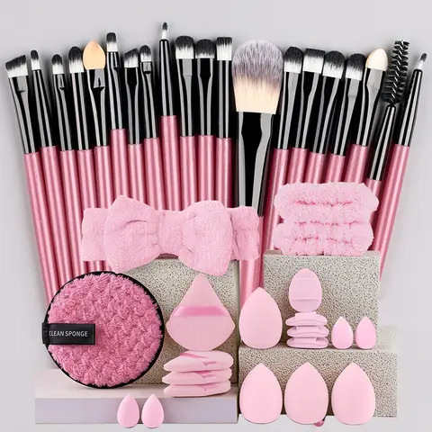 Makeup Brush Set 20Pcs Kit Soft Fluffy Eye Shadow Brushes Cosmetic Foundation Powder Highlighter Blending Beauty Tool Beginners