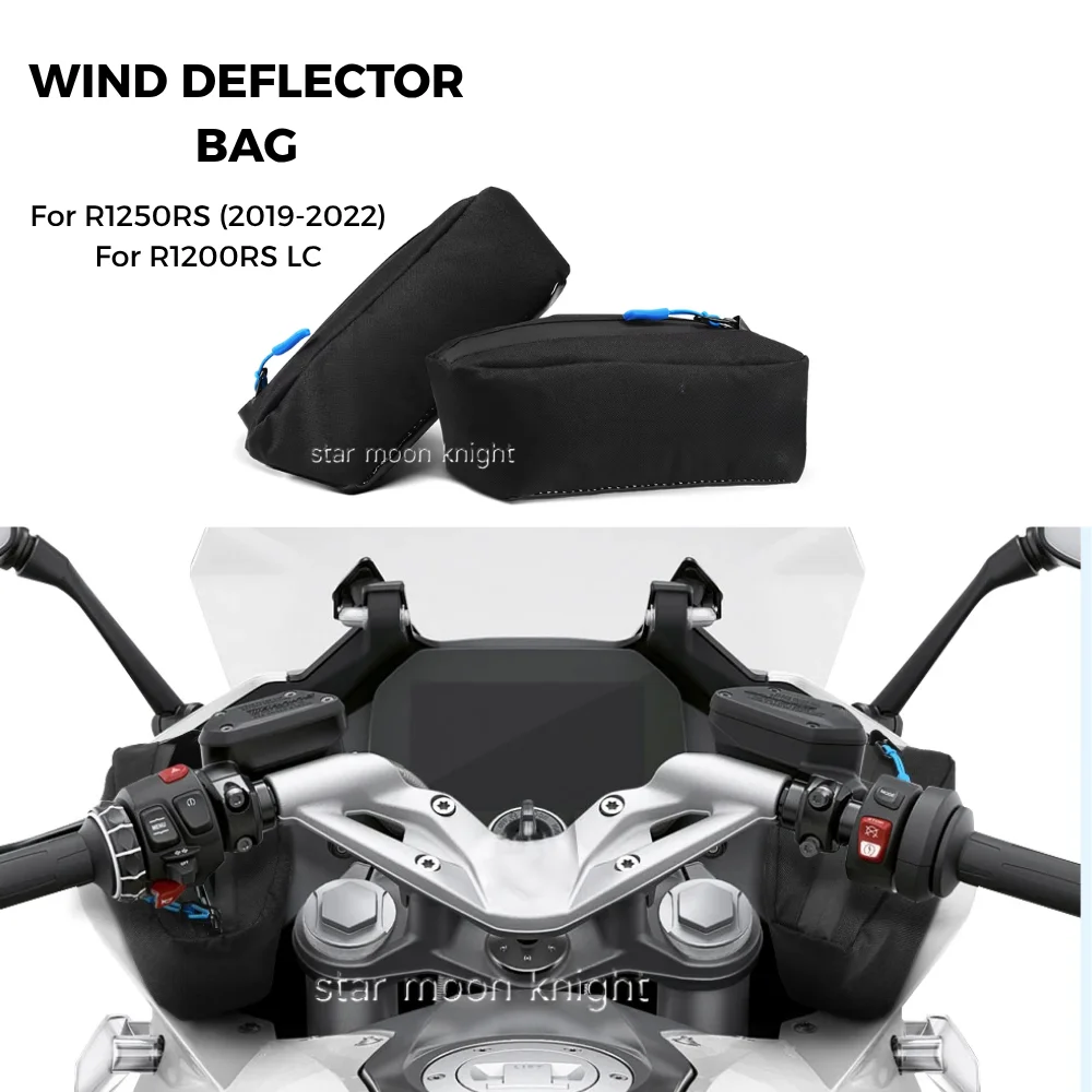 Motorcycle Fairing Bag Wind Deflector Bag Storage bag Side windshield package For BMW R1250RS R 1250 RS (2019-2022) R1200RS LC
