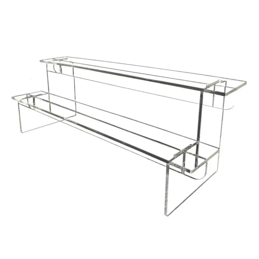 1Sets New Acrylic Ladder Display Stand Home Organizer Transparent Storage Rack Adjustable Computer Monitor Model Holder
