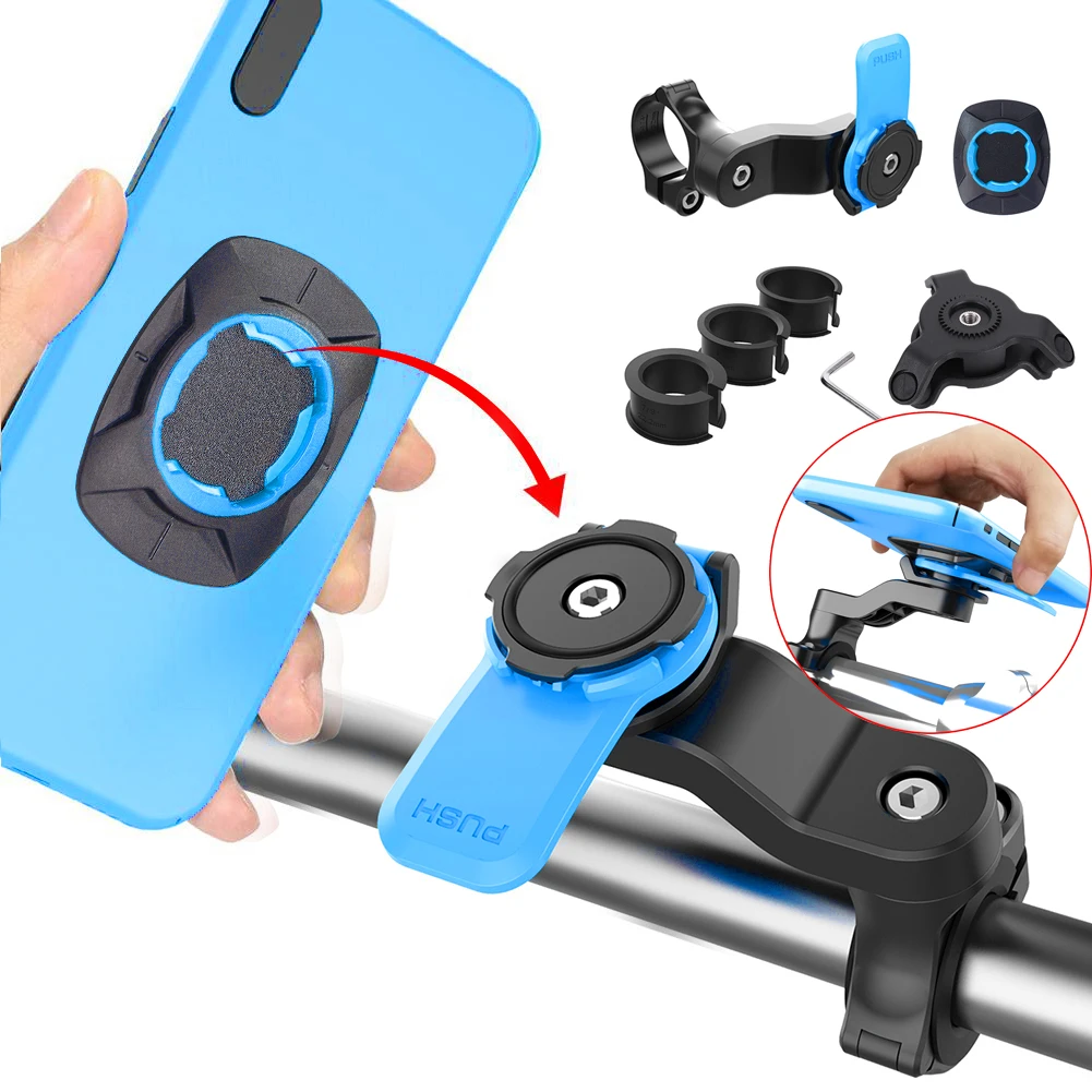 Universal Motorcycle Handlebar Stem Fork Mount Holder Phone Mount Adaptors VIBRATION DAMPENER Quad Lock Bike Phone Holder