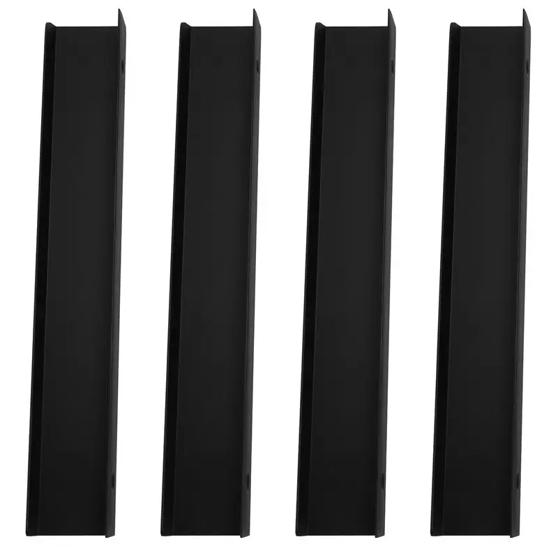 Aug. 4PCS Black Door Seam Handle Wardrobe Cabinet Door Non-Punch Invisible Drawer Handle Lengthened 200Mm