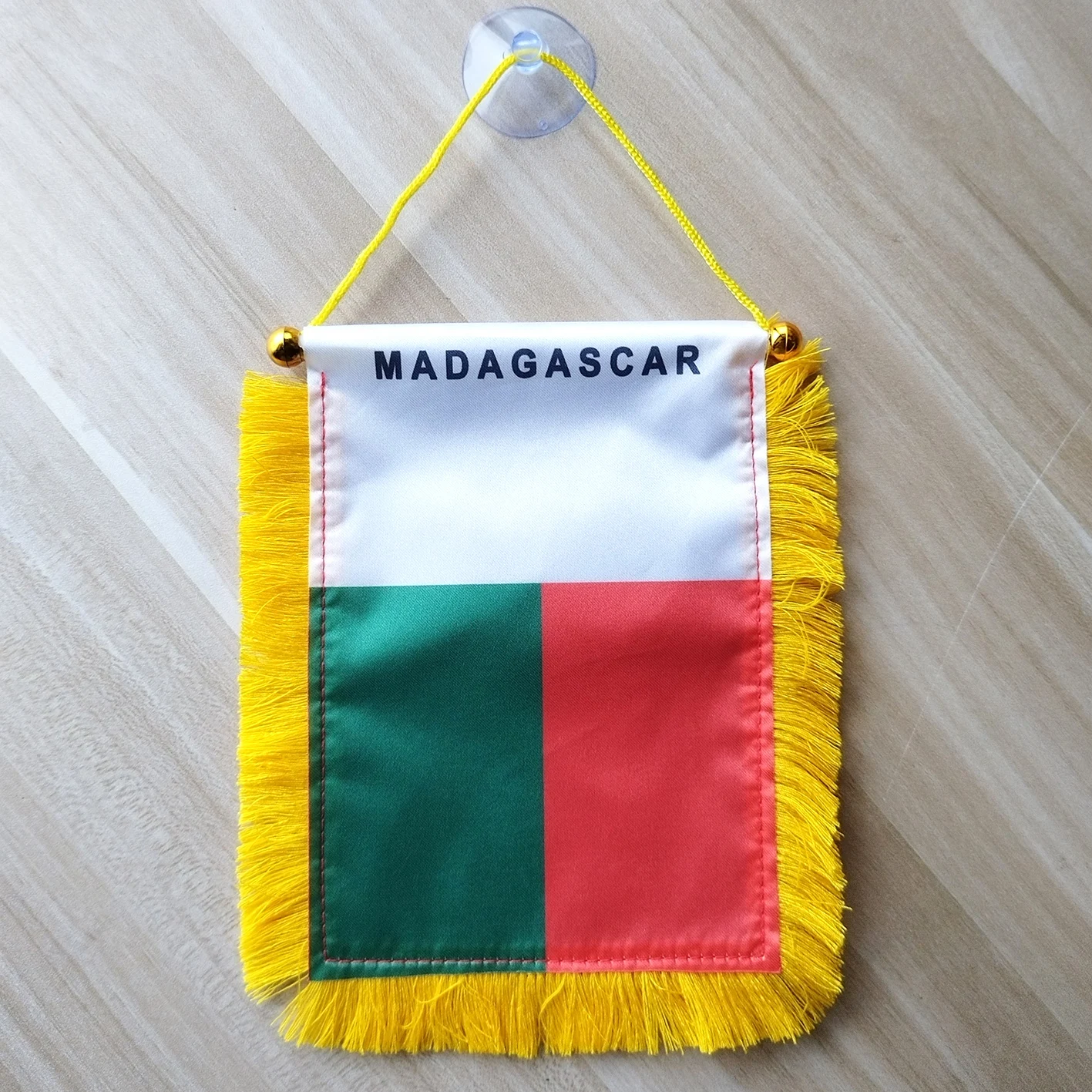 4 X 6 Inch National Banner Madagascar Window Hanging Flag