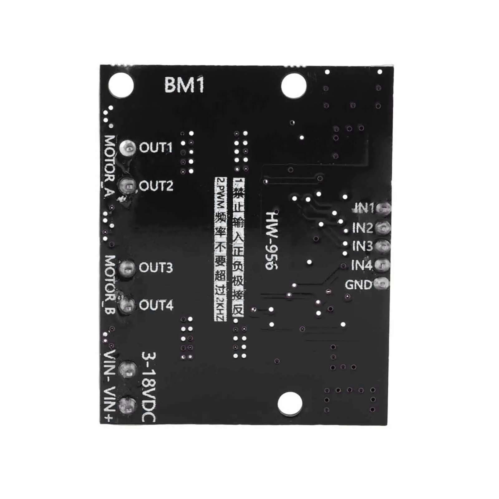 10A Dual Channel Electric Motor Control Module 3-18V H-Bridge Driver Module Forward Reverse PWM Speeds Regulation Dimming