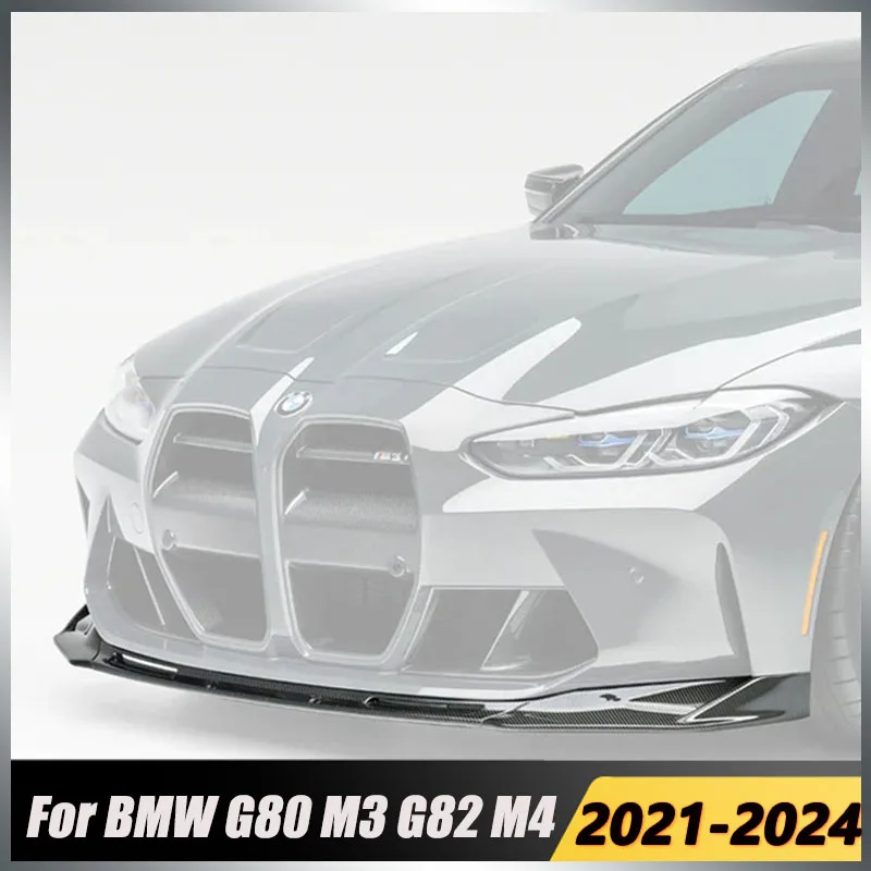 

Car Front Bumper Lip Splitter Diffuser Body Kits Spoiler Bumper Guard Protector Accessories For BMW G80 M3 G82 M4 2021-2024