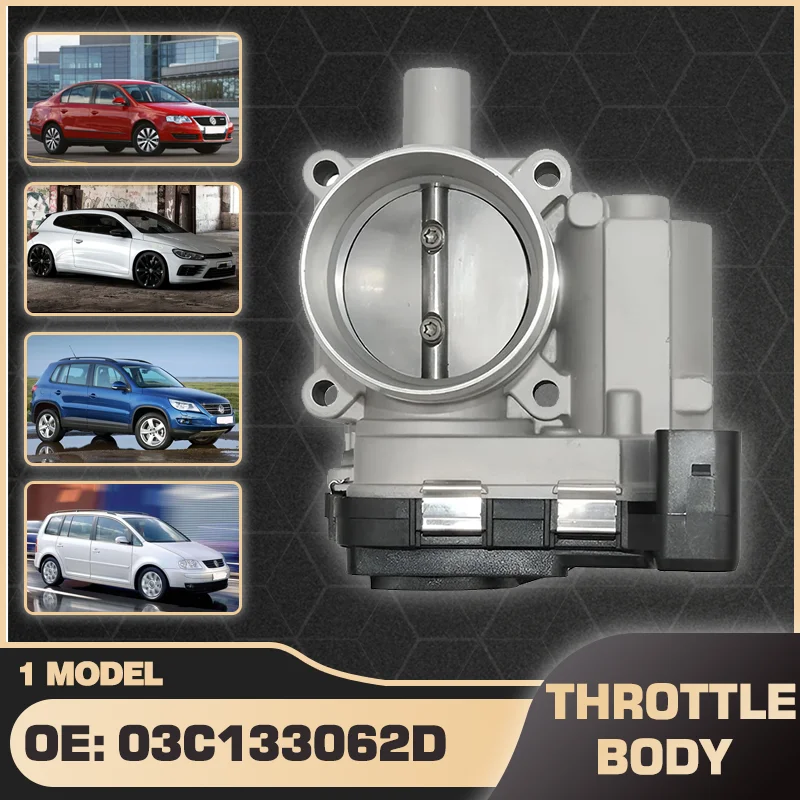 

For Volkswagen Passat B6 Volkswagen Passat B7 VW Polo VW Scirocco VW Sharan VW Tiguan VW Touran Throttle Valve Body 03C133062D